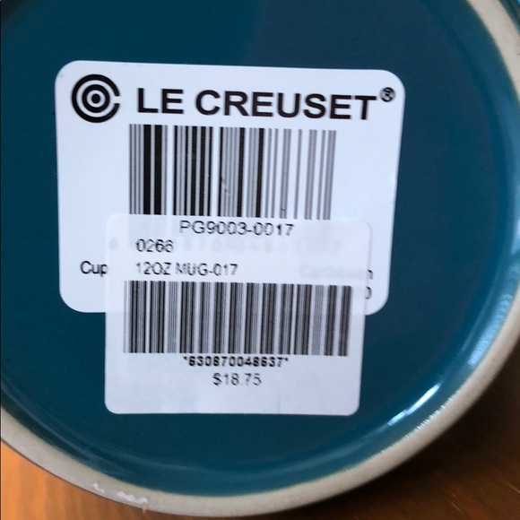SOLD OUT:  Le Creuset 12 oz Caribbean mugs. - Picture 5 of 5